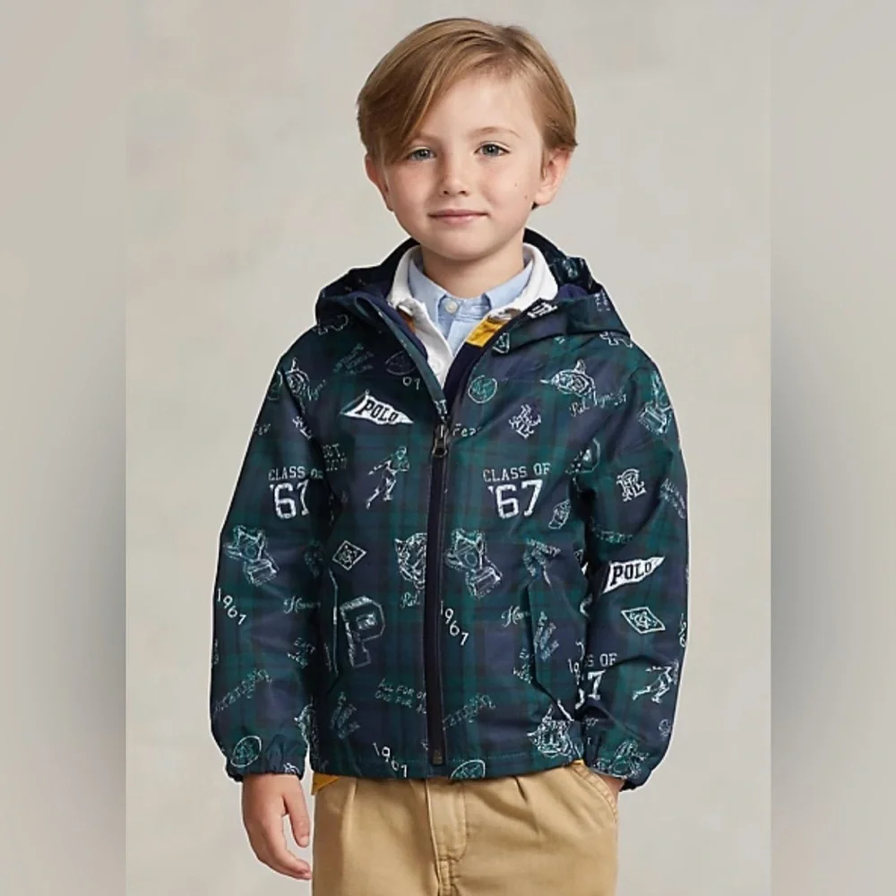 Polo Ralph Lauren P-Layer 1 Water-Repellent Hooded Jacket, sz 3T (Unisex)